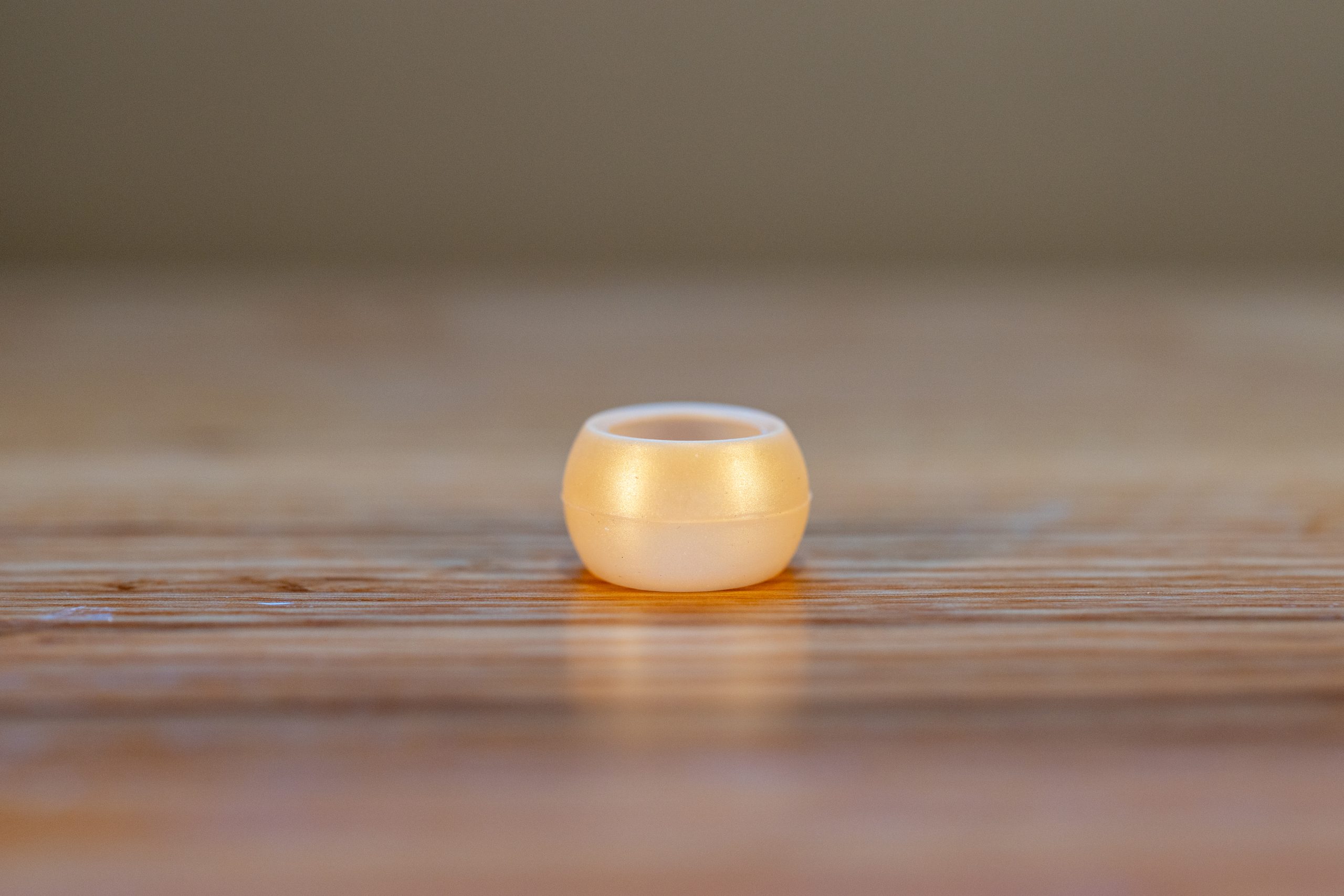 Gold silicone ring cover from Ring Wrapper