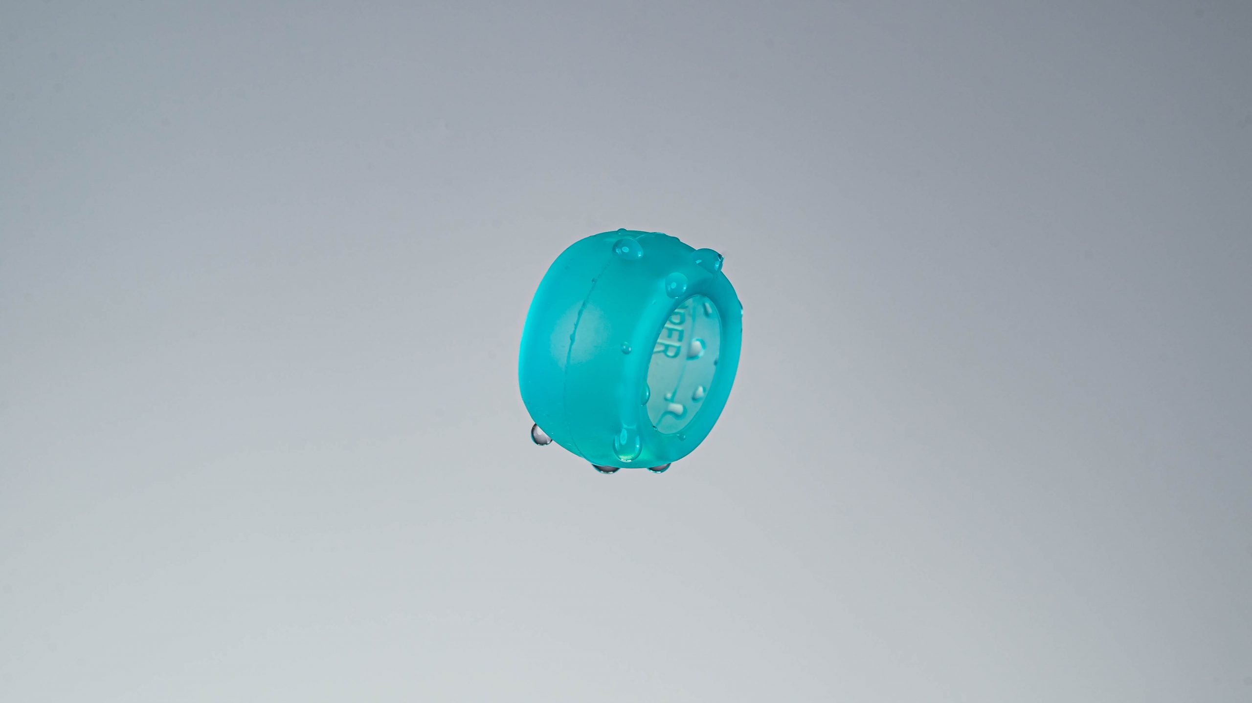 Teal silicone ring cover from Ring Wrapper