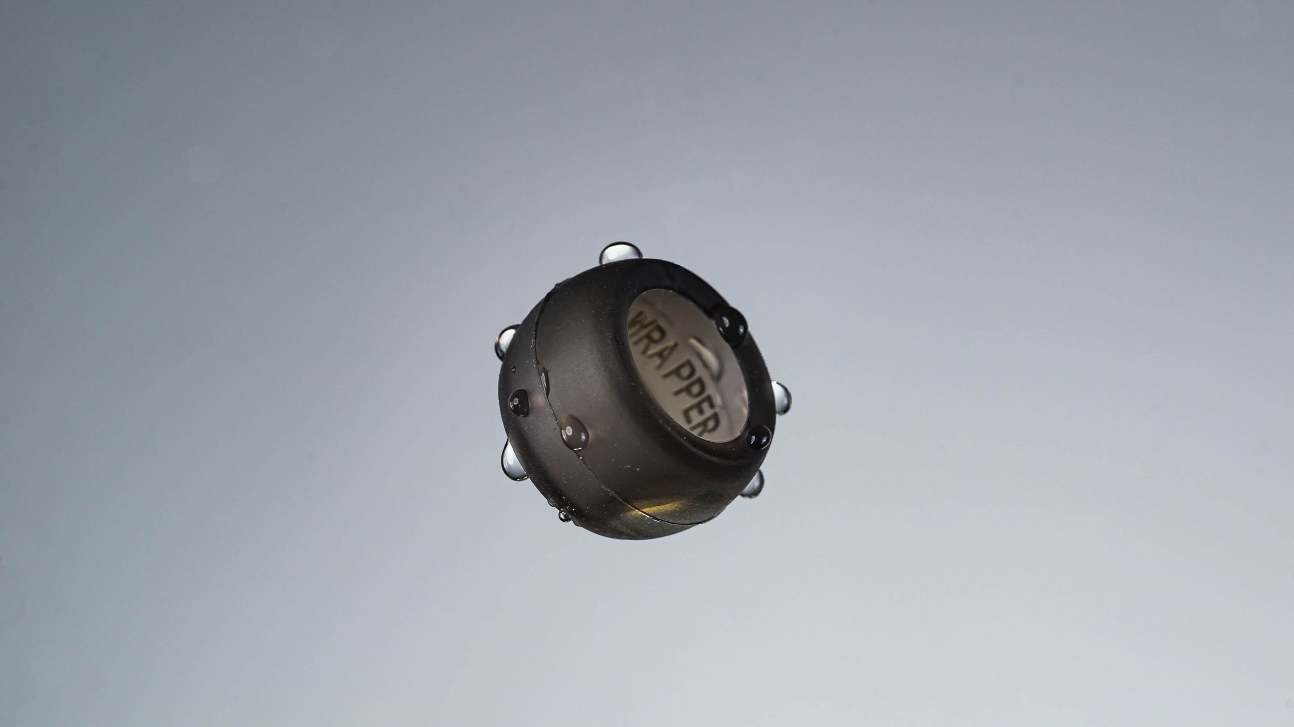 Black silicone ring cover from Ring Wrapper