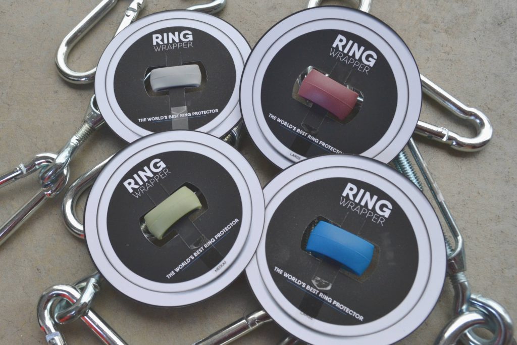 Granite Rugged Edition Ring Wrapper silicone ring cover shown worn over a ring